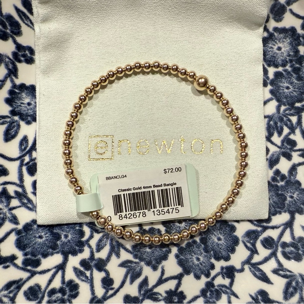 Enewton Gold Beaded Bangle Bundle 2mm, 3mm & 4mm - Picture 8 of 10